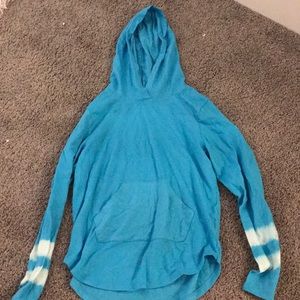 A blue justice hoddie